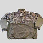 NWT Drake Waterfowl Mens 2XL Jacket MST G-Flex Eqwader 1/4 Zip Shadowgrass Hunt