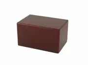 Small/Keepsake Cherry Box Funeral Cremation Urn for Ashes, 85 Cubic Inches