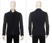 UNIONBAY Mens Casual Two Tone Detailed Two Button Blazer Jacket Navy Size M NWT