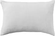 [Creative Co-Op] 24 Inches Stonewashed Linen Lumbar, Ivory Pillow