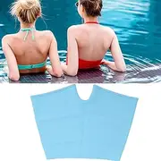 [Zoeyilan] Women Silicone Swim Shorts, Period Swimwear, Menstrual Leakproof Swim Shorts with 4 Corner Waterproof Leakproof Quick Dry for Girls, Teens Summer (Blue)