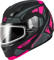 GMAX MD-04S Sector Modular Snow Helmet w/Dual Pane Shield Black/Pink