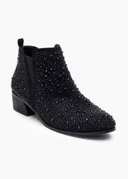 [Taking Shape] Taking Shape Black Bling Ankle Boot Size 40 in Black - Women's Shoes Black