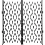 VEVOR Double Folding Security Gate Folding Door Gate 5.1' H x 10.2' W Scissor...