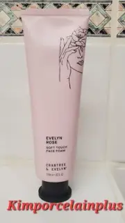 Crabtree & Evelyn EVELYN ROSE Soft Touch Face Foam 4.2 Fl Oz New Sealed FreeShip