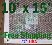 10' x 15' Clear Poly Tarp Room Divider Patio Porch Enclosure Fumigation Curtain