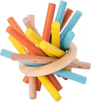 ORFOFE 1 Set Colorful Wooden Stick Counting Educational Balance Beam Plaything for Improves Color Perception Calculation Skills Material for