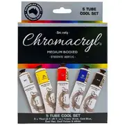 Chromacryl Premium Students Acrylic Set Cool 5 Pack