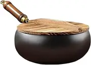 Stock Pot with Lid, Pan with Lid - Healthy Safe Reusable Non-Stick Frying Pans, Kitchen Utensils & Gadgets for Cooking, Baking, Roasting, Camping