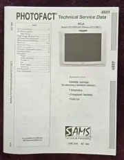 Sams Photofact 4889 Service Manual for RCA F27718TX01/X2 (Chassis ATC113BC1)