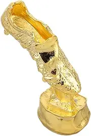 Yardwe Soccer Champion Trophy Miniature Soccer Boot Ornament Keyring for Sports Fans Team Award Ceremony