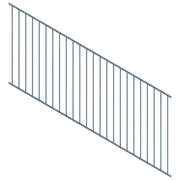 ProtectorAl 1201 - 2400 x 900mm Deep Ocean Raked 16-30º Flat Top Garden Panel