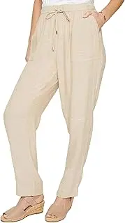 [MILLERS WOMAN] MILLERS - Womens Pants/Trousers - Full Length Straight Leg Linen Blend Panel Detail Drawcord Pant