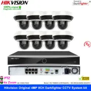 Hikvision 8CH 8 PoE CCTV System 4MP 4x Zoom PTZ Mic IP Camera Mini Dome IP66 lot