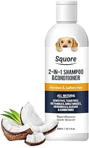 Pet Shampoo and Conditioner | 2 in 1 Pet Shower Gel | Cleanses Hydrates Nourishes Dry Skin and Smelly Coat, Decrease