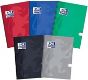 Oxford Notebook A5 96 Sheets Ruled Pack of 5 Assorted Colours
