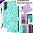 For Samsung S25 S24 FE S23 S22 S21 S20 Ultra Plus Wallet Case Leather Flip Cover