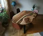 Oval epoxy table Epoxy Coffee Table Epoxy Resin Dining Table