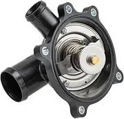 JIUYIN Car Engine Coolant Thermostat,Fit For A6, A8 Q7 S6 S8,Fit For VOLKSWAGEN, Fit For TOUAREG, 079121115BA 079121115BK Car Coolant Temperature Control Valve