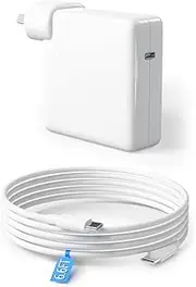 MacBook Pro Charger 96W USB-C Power Adapter for MacBook Pro MacBook Air 13 13.6 14 15 16 inch, Fit for Mac Book Laptop Retina M1 M2 M3 M4 2025 2024 2023 2022 2021 2020 2019 2018 Fast Charging Charger