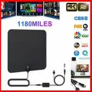200 Mile Amplified Amplifier Indoor HD Aerial Digital Indoor Flat 4K TV Antenna