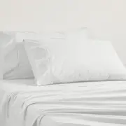 Logan and Mason 250TC Poly/Cotton Percale Sheet Set Silver