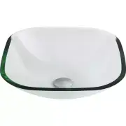 ANZZI Vessel Sink Cadenza Series Deco-Glass Scratch-Tough+Stain-Resistant Clear