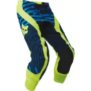 Fox Racing Flexair Impression Pants, Blue/Navy Blue/Flo Yellow