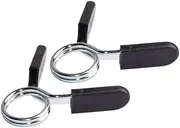 AIMALL Clips Dumbbell Gym Weight Bar Collar Spring Standard Barbell 28mm Lock Clamp, Durable Iron Gym Weight Bar Collar Clips with Rubber Grip