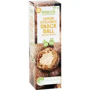 Macro Lemon Coconut Snack Balls With Nut Butter 105g