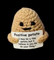 Crochet Emotional Support Positive Potato Cute Fun!