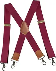 [STARTIST] Men Suspender Heavy Duty with 4 Snap Hooks for Business Formal Events Wedding