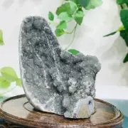 338g Natural Amethyst Geode Mineral Specimen Crystal Quartz Energy Decoration