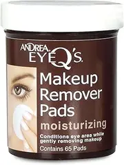 Andrea Eye Q's Eye Make Up Remover, Eye Q's Moisturizing, 65 pads