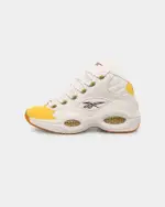 [REEBOK] Reebok Question Mid White/yellow - Size 12 12 White/Yellow Th