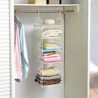 Plastic 5 Layer Folding Clothe Storage Racks Dormitory For Students Wardrobe