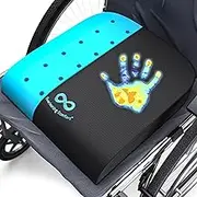 Everlasting Comfort Pure Memory Foam Wheelchair Seat Cushion - Gel Infused and Ventilated - Designed for Hip and Tailbone Pain - Fits Office Chairs - Sciatica and Back Pain Relief
