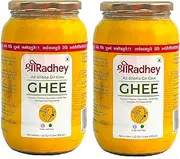 SHREERADHEY A2 gir cow ghee (1 Litre (Pack of 2))