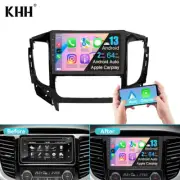 FOR MITSUBISHI TRITON MQ MR L200 2015-2019 APPLE CARPLAY ANDROID 13 CAR RADIO BT