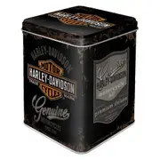 Nostalgic Art 7.5x9.5cm Tea Storage Metal Tin Harley-Davidson Genuine Container