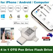 Y-Disk 128GB 4-in-1 OTG Pen Drive Flash Drive for iPhone, iPad, Samsung, PC