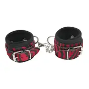 Love in Leather Furry Animal Print Wrist Restraints