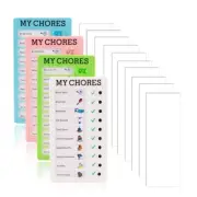 4 Pieces My Chores Check List Board Portable Chore Chart Plastic Board2794