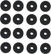 16PCS Cymbal Felt Washers, 3.5cm Non Slip Felt Pads Cymbal Replacement Accessories for Drum Set Drum Cymbal Felt Pad-Black