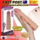 7.5 inch Extension Penis Sleeve Cock Extender Delay Device Couples Sex FAST POST