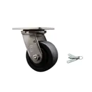 4 Inch 316SS Glass Filled Nylon Swivel Caster with Ball Bearing& Swivel Lock SCC
