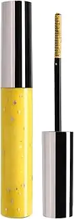 FEESHOW Smudge Proof Sparkly Mascara Cream for Women Girls Colorful Lengthening Volumizing Makeup Waterproof Long Lasting Spiral Brush Yellow One Size