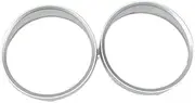 ALAGPNPMZH Silver Cluster Gauge Dashboard Rings for M5 M6 Look ABS for E60 Instrument fine-Tuning