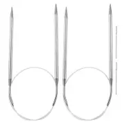 2pcs 23.62" Circular Knitting Needles US 9/5.5mm Needles 5.51" Short