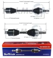 SurTrack Pair Set of 2 Front CV Axle Shafts For Chrysler LHS Base 2001 Std Asp (for: Chrysler)